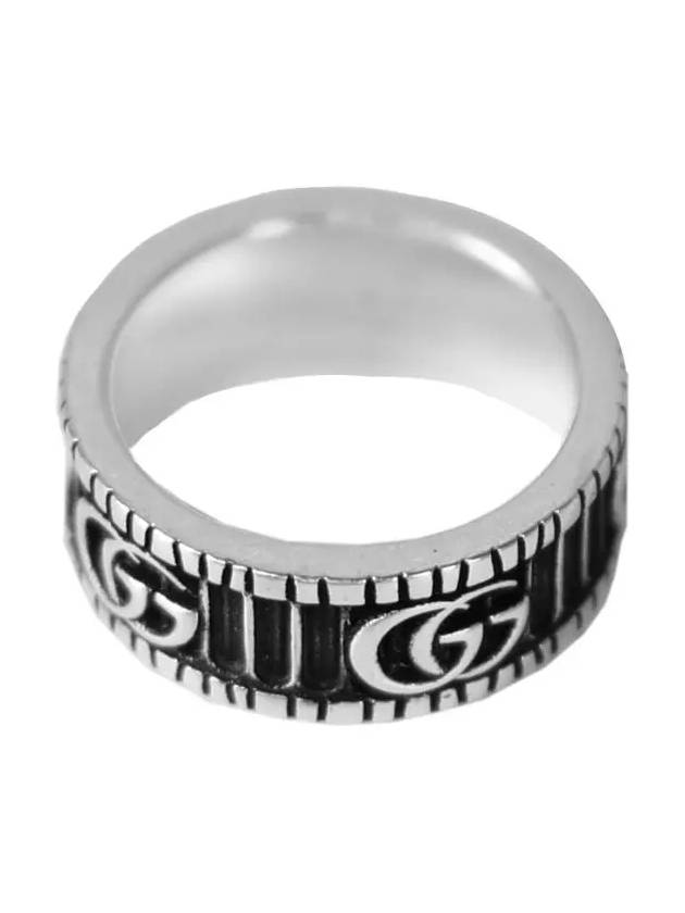 GG Marmont Silver Ring with Bouble G Detail - GUCCI - BALAAN 4