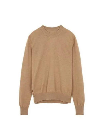 Knitted women s signature stitch piping detail cashmere beige - MAISON MARGIELA - BALAAN 1