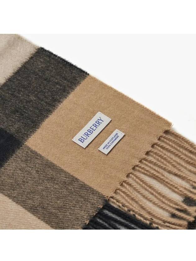 Classic Check Cashmere Muffler Beige - BURBERRY - BALAAN 4