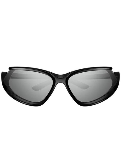 Eyewear Side Expand Mirror Oval Frame Sunglasses - BALENCIAGA - BALAAN 2