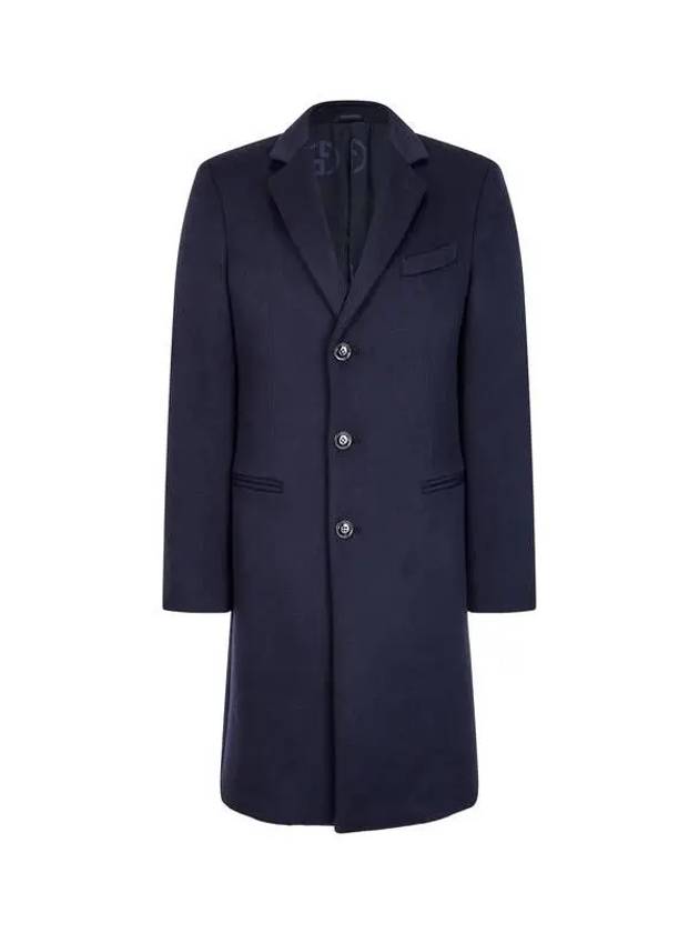 Men s Cashmere Single Breasted Coat Navy 271483 - GIORGIO ARMANI - BALAAN 1