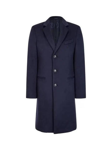 Men s Cashmere Single Breasted Coat Navy 271483 - GIORGIO ARMANI - BALAAN 1