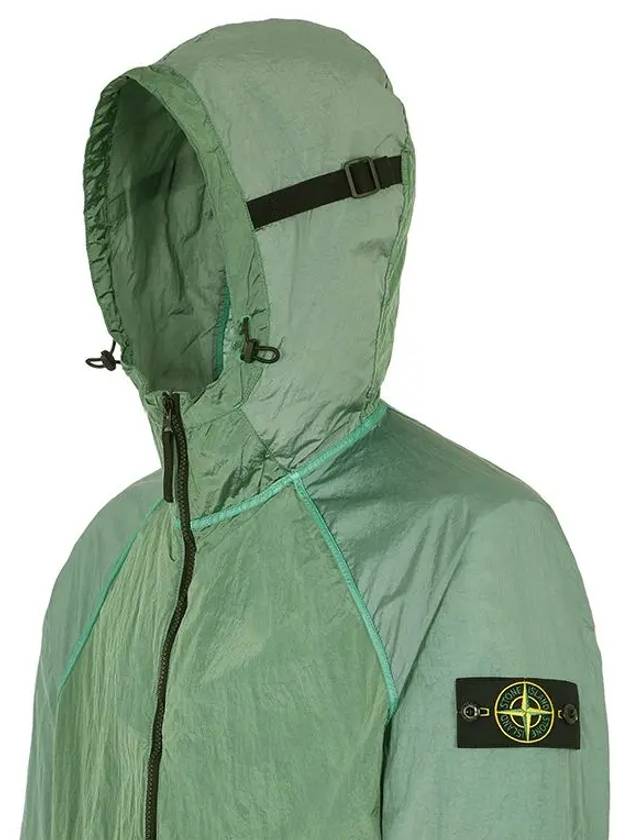 Nylon Metal Windbreaker Light Green - STONE ISLAND - BALAAN 4