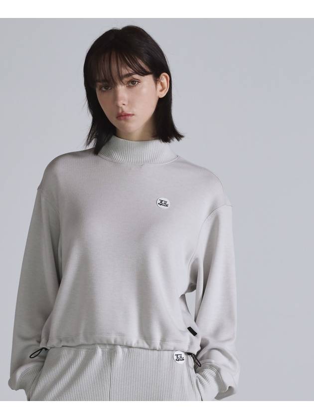 String Crop Sweatshirts Beige - THE GREEN LAB - BALAAN 3