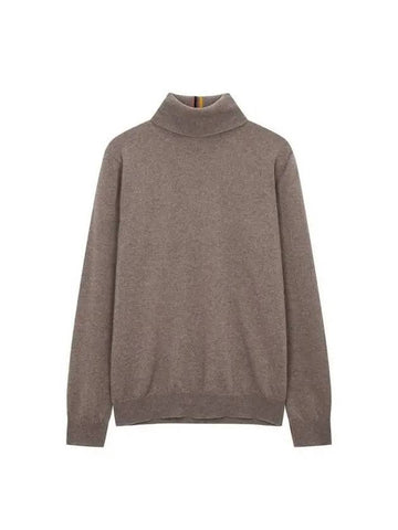 Striped turtleneck cashmere knit dark brown - PAUL SMITH - BALAAN 1