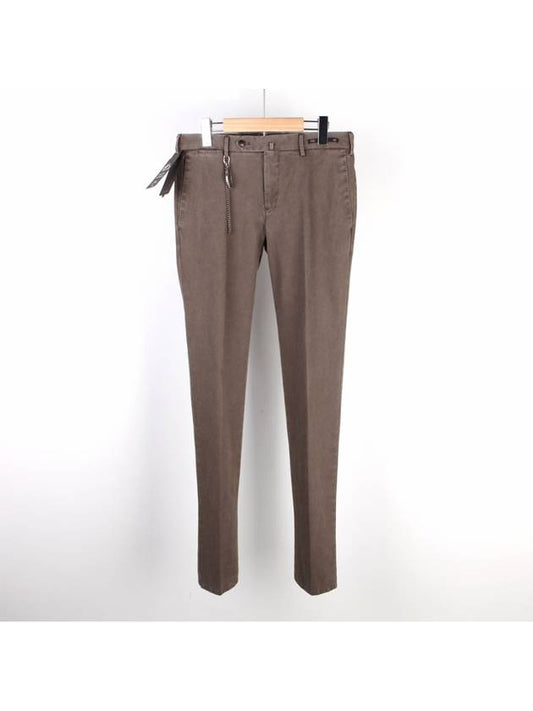 Men's Cotton Straight Pants Brown - PT01 - BALAAN 2