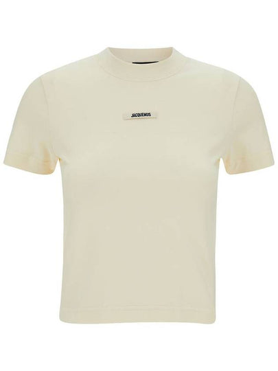 Le Gros Grain Short Sleeve T-Shirt Light Beige - JACQUEMUS - BALAAN 2