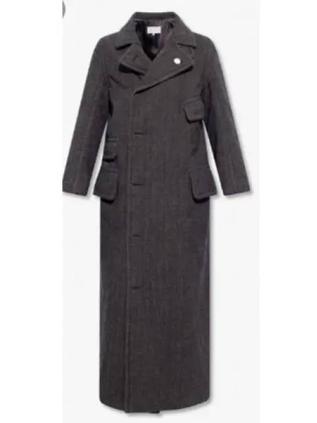 Men's Multi-Pocket Wool Double Coat Grey - MAISON MARGIELA - BALAAN 2