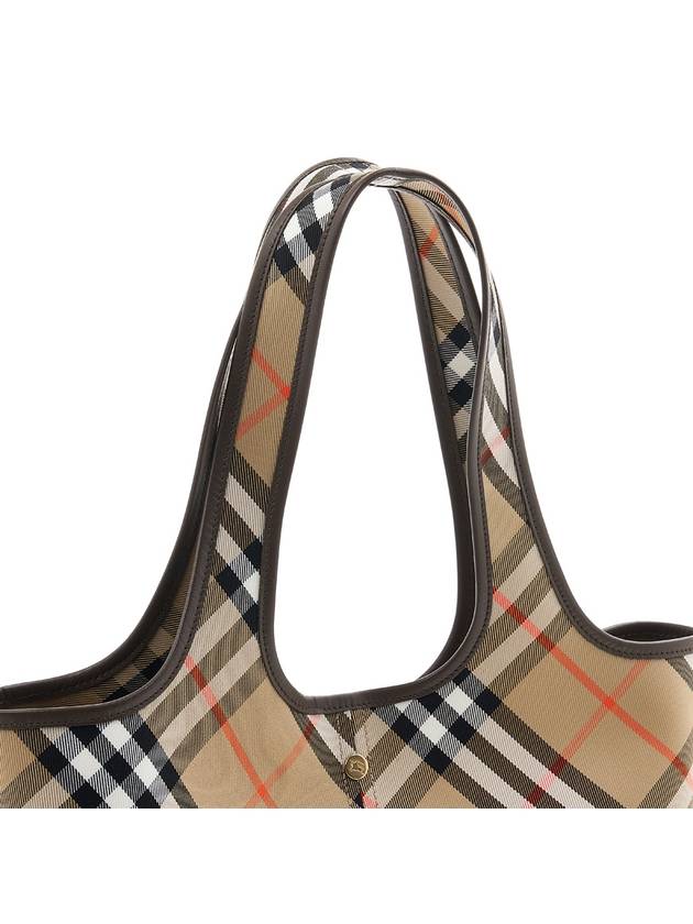 Check Small Tote Bag Sand - BURBERRY - BALAAN 9