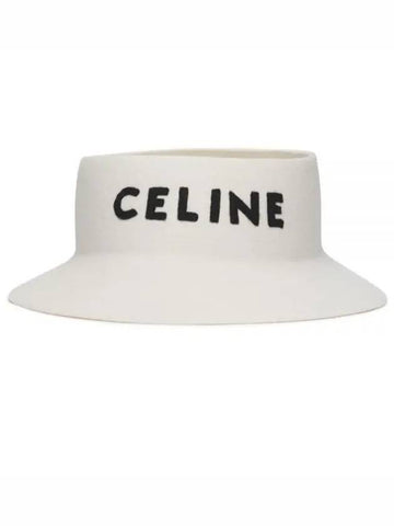 CLOCHE HAT IN FELT 2AUV3749Q 010W cloche hat - CELINE - BALAAN 1