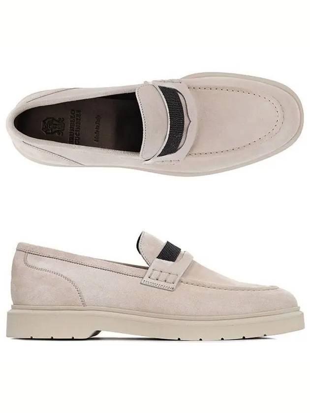 Suede Penny Loafer Beige - BRUNELLO CUCINELLI - BALAAN 2