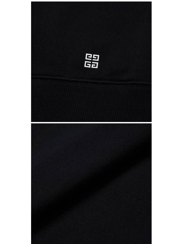 Logo Print Cotton Sweatshirt Black - GIVENCHY - BALAAN 4