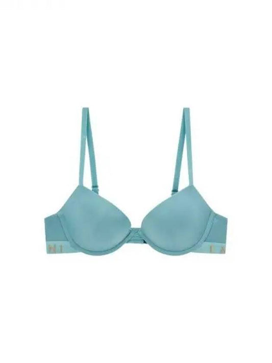 UNDERWEAR Women's Logo Band Microfiber Pushup Bra Green 270015 - EMPORIO ARMANI - BALAAN 1