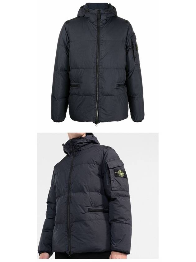 Men's Wappen Patch Crinkle Wraps Padding Navy - STONE ISLAND - BALAAN 5