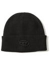 K Coder Pulley B Logo Embroidered Beanie Black - DIESEL - BALAAN 2