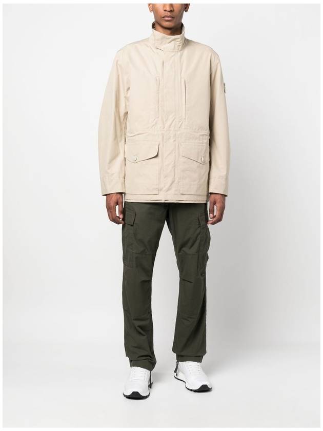 Ghost Piece High Neck Jacket Beige - STONE ISLAND - BALAAN 3