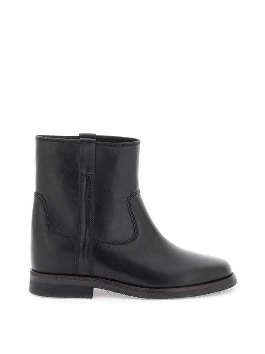 Women's Susee Leather Ankle Boots Black - ISABEL MARANT - BALAAN 1