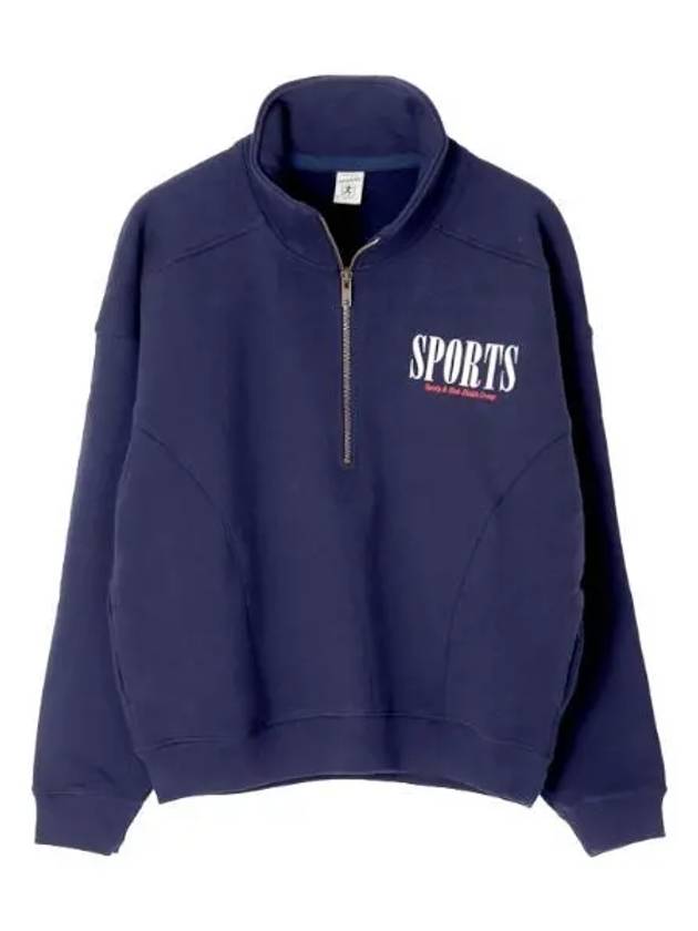 sports quarter zip women long sleeve t shirt - SPORTY & RICH - BALAAN 1