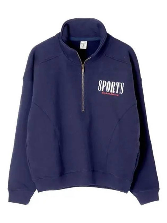 sports quarter zip women long sleeve t shirt - SPORTY & RICH - BALAAN 1