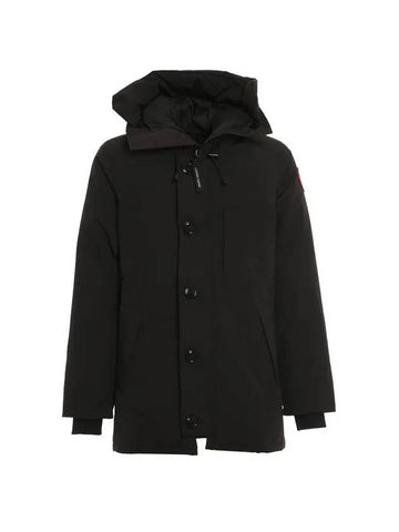 Chateau Logo Parka Black - CANADA GOOSE - BALAAN 1