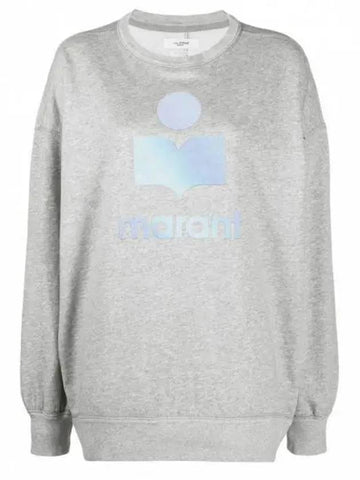 Mindy Big Logo Overfit Sweatshirt Grey - ISABEL MARANT - BALAAN 1