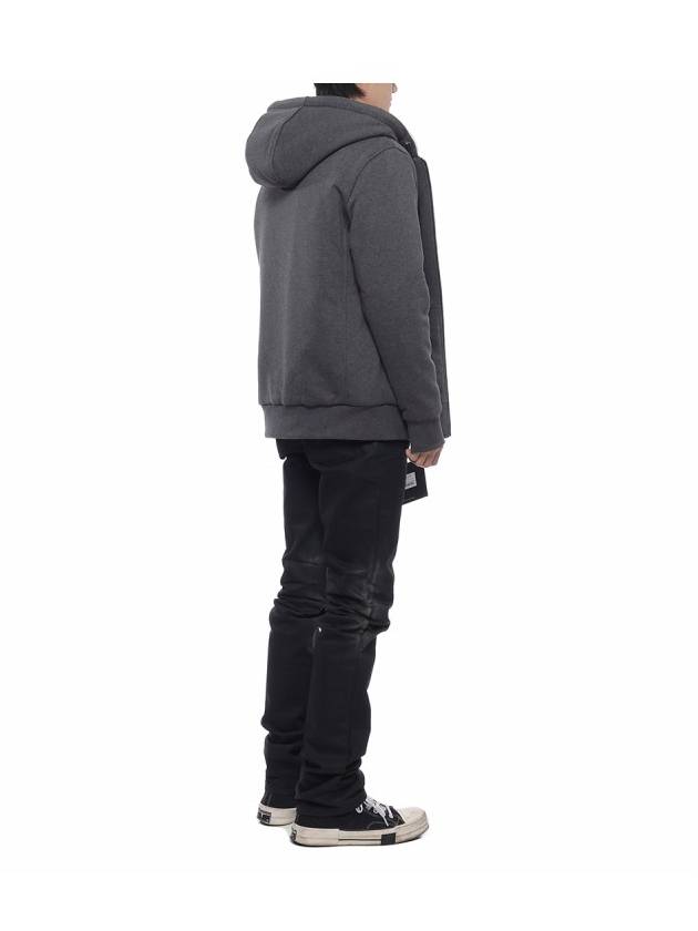 Classic Bunny Zip Up Hoodie White Lining Charcoal - MOOSE KNUCKLES - BALAAN 7