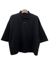 Fear Of God Essentials Black Cotton Polo Shirt - FEAR OF GOD ESSENTIALS - BALAAN 3