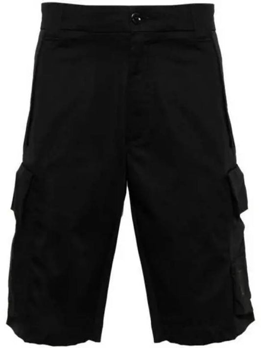 Metropolis Series Stretch Sateen Cargo Shorts Black - CP COMPANY - BALAAN 2