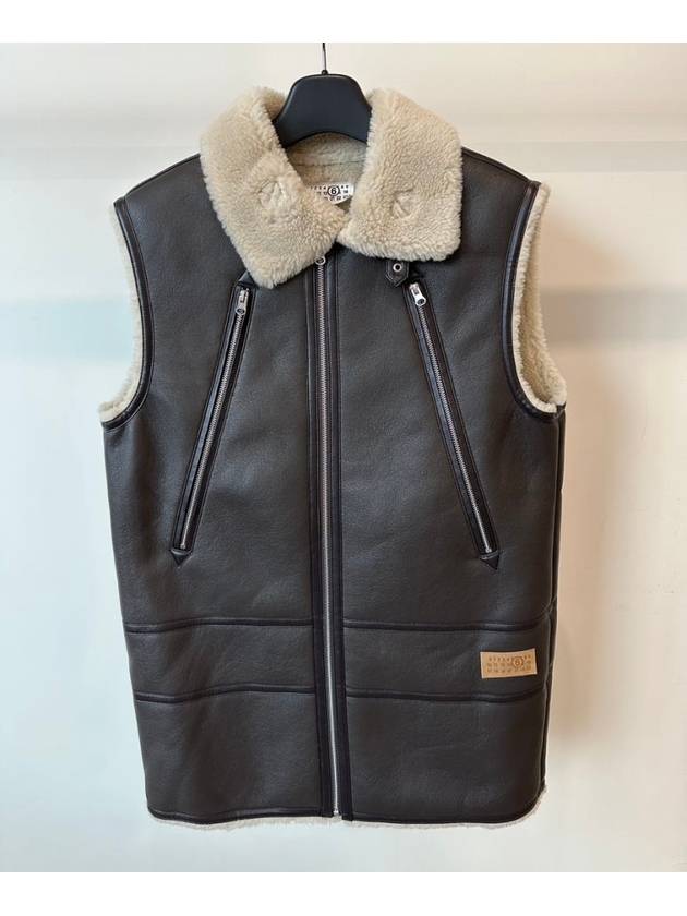 MM6 Maison Margiela Kids Vest M60634 MM03C M6706 Brown 16A - MAISON MARGIELA - BALAAN 1