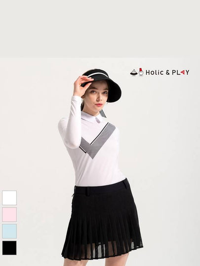 V-point cool skin collar t-shirtHB2WTS001 - HOLIC&PLAY - BALAAN 2