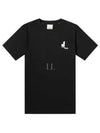 Logo Print Cotton Short Sleeve T-Shirt Black - ISABEL MARANT - BALAAN 2