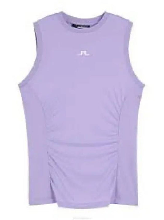 Hanna Logo Round Neck Sleeveless Sand Verbena - J.LINDEBERG - BALAAN 2