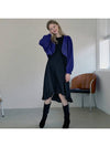 Bolero Oversized Knit Cardigan VIOLET - AVANT-G - BALAAN 3