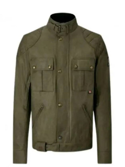 Brooklands Motorcycle Jacket Oligr Green - BELSTAFF - BALAAN 2