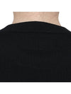 Heart Logo Crew Neck Merino Wool Knit Top Black - AMI - BALAAN 9