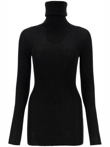 high-neck wool pullover sweater - RICK OWENS - BALAAN 1