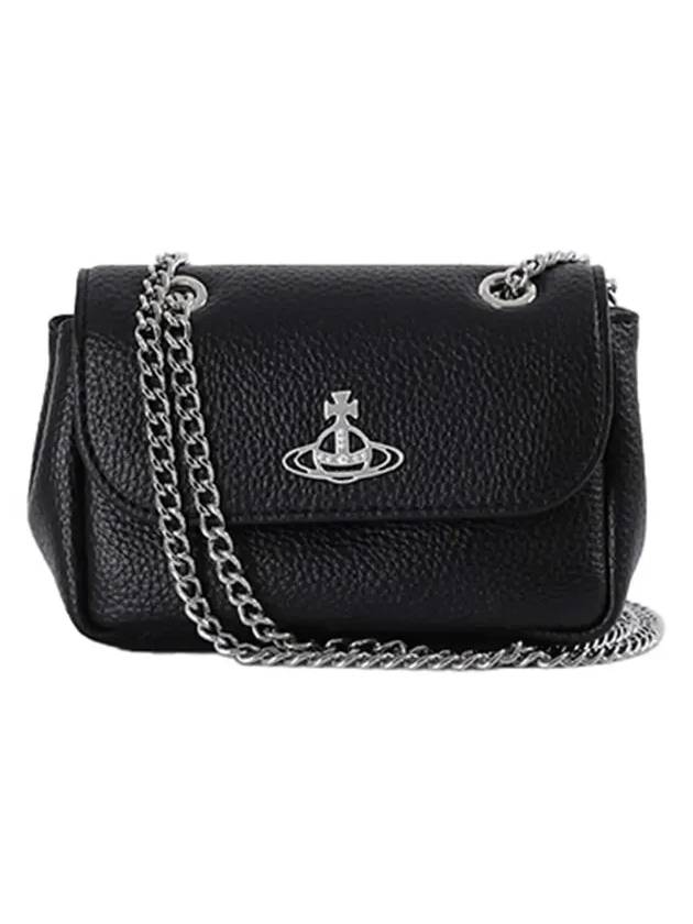 ORB Chain Small Shoulder Bag Black - VIVIENNE WESTWOOD - BALAAN 6