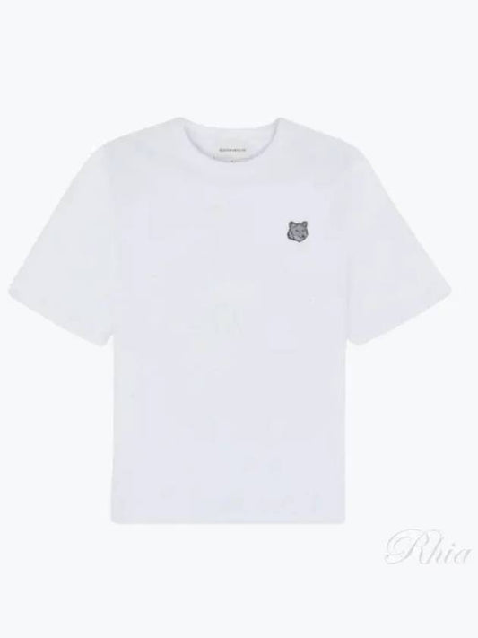 Bold Fox Head Patch Short Sleeve T-Shirt White - MAISON KITSUNE - BALAAN 2