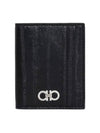 Gancini Card Wallet Black - SALVATORE FERRAGAMO - BALAAN 2