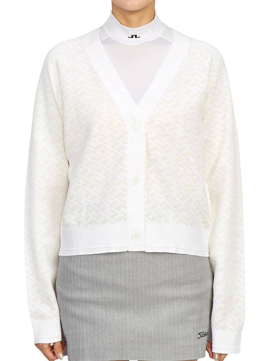 Women's Hanna Knit Cardigan White - J.LINDEBERG - BALAAN 2