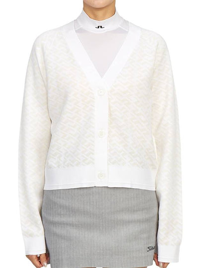 Women's Hanna Knit Cardigan White - J.LINDEBERG - BALAAN 2