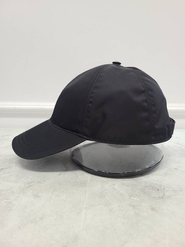 Black triangle logo nylon base ball cap M - PRADA - BALAAN 2