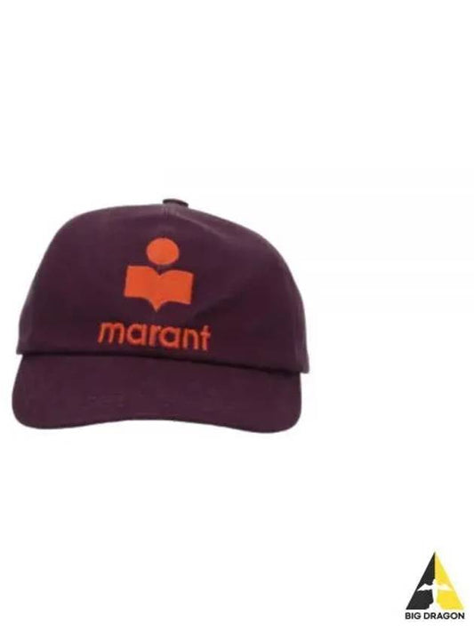 Orange Logo Baseball Ball Cap Purple - ISABEL MARANT - BALAAN 2