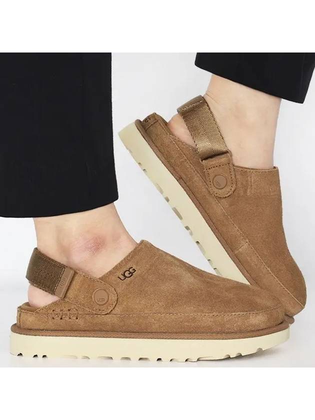 Women's Golden Star Suede Clog Mule Chestnut - UGG - BALAAN 2