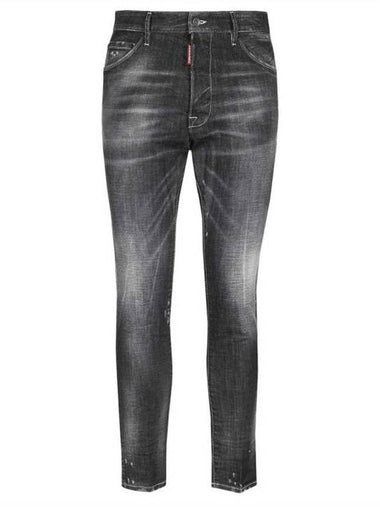 Distressed Straight Jeans Grey - DSQUARED2 - BALAAN 1