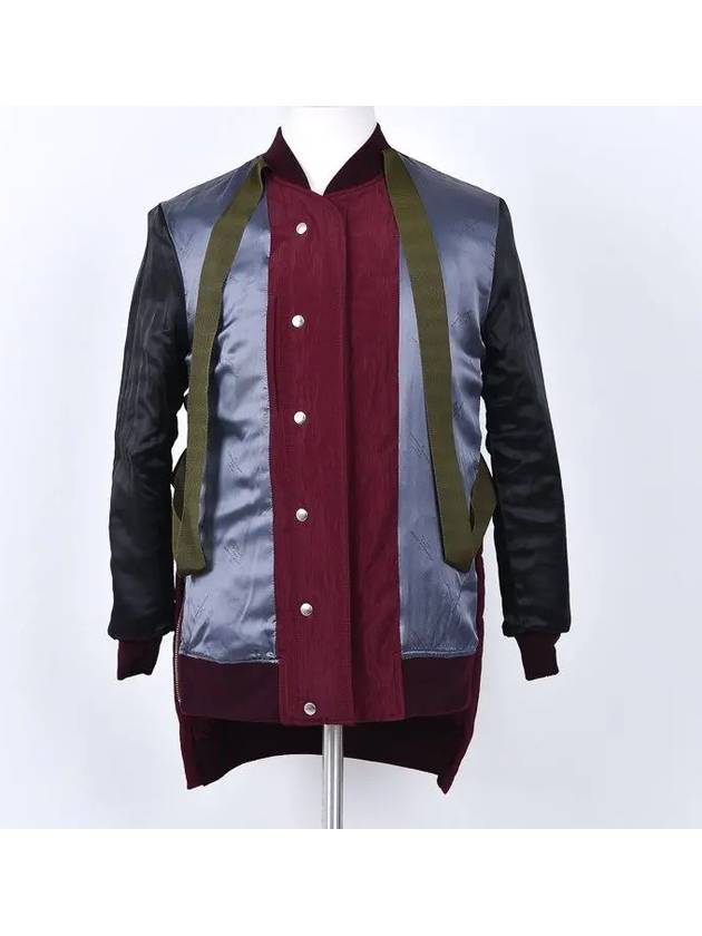 Burgundy Shining Bomber Jacket - GOLDEN GOOSE - BALAAN 7