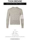 4 Bar Logo Wool Knit Top Grey - THOM BROWNE - BALAAN 3