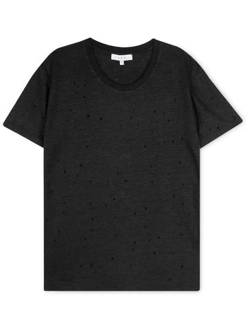 Women's CLAY black short sleeve t-shirt WP19CLAY AI105 BLA01 - IRO - BALAAN 1