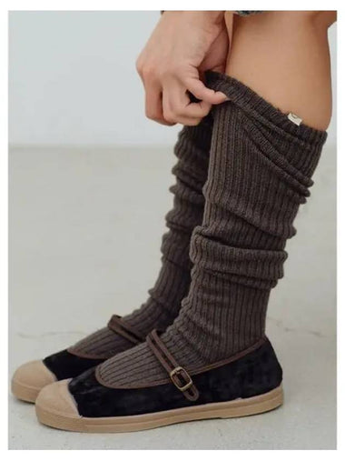 KNIT OVER KNEE SOCKS 2color - BENSIMON - BALAAN 1