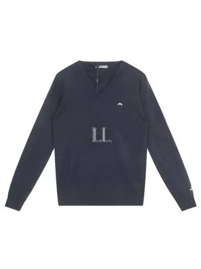 Lymann V-Neck Wool Knit Top Navy - J.LINDEBERG - BALAAN 2